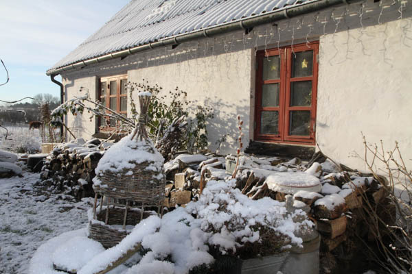 Vinter-idyl på Hyldegaarden